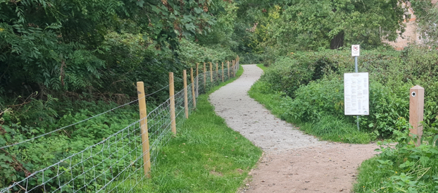 Extended, pathways, new fencing and way markers