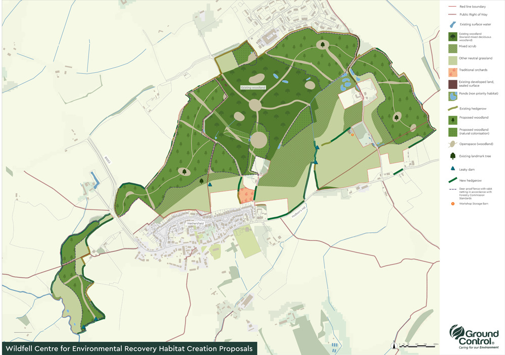 Habitat creation proposals at Wildfell