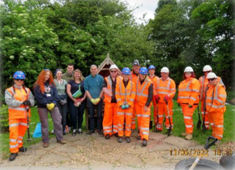 Staff teams from Ground Control, MSI and Northumberland County Council for a 'team' day in Northumberland